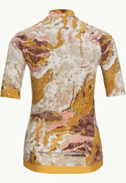 Jack Wolfskin Hauts Techniques|T-Shirts & Hauts Manches Longues-Gravex Printed Fz S|s W Strata Salted Caramel