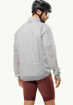 Jack Wolfskin Faire Du Vélo|Vestes Intermédiaires-Gravex Wind Jkt M Cool Grey
