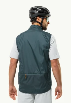 Jack Wolfskin Faire Du Vélo|Vestes Intermédiaires-Gravex Wind Vest M Emerald