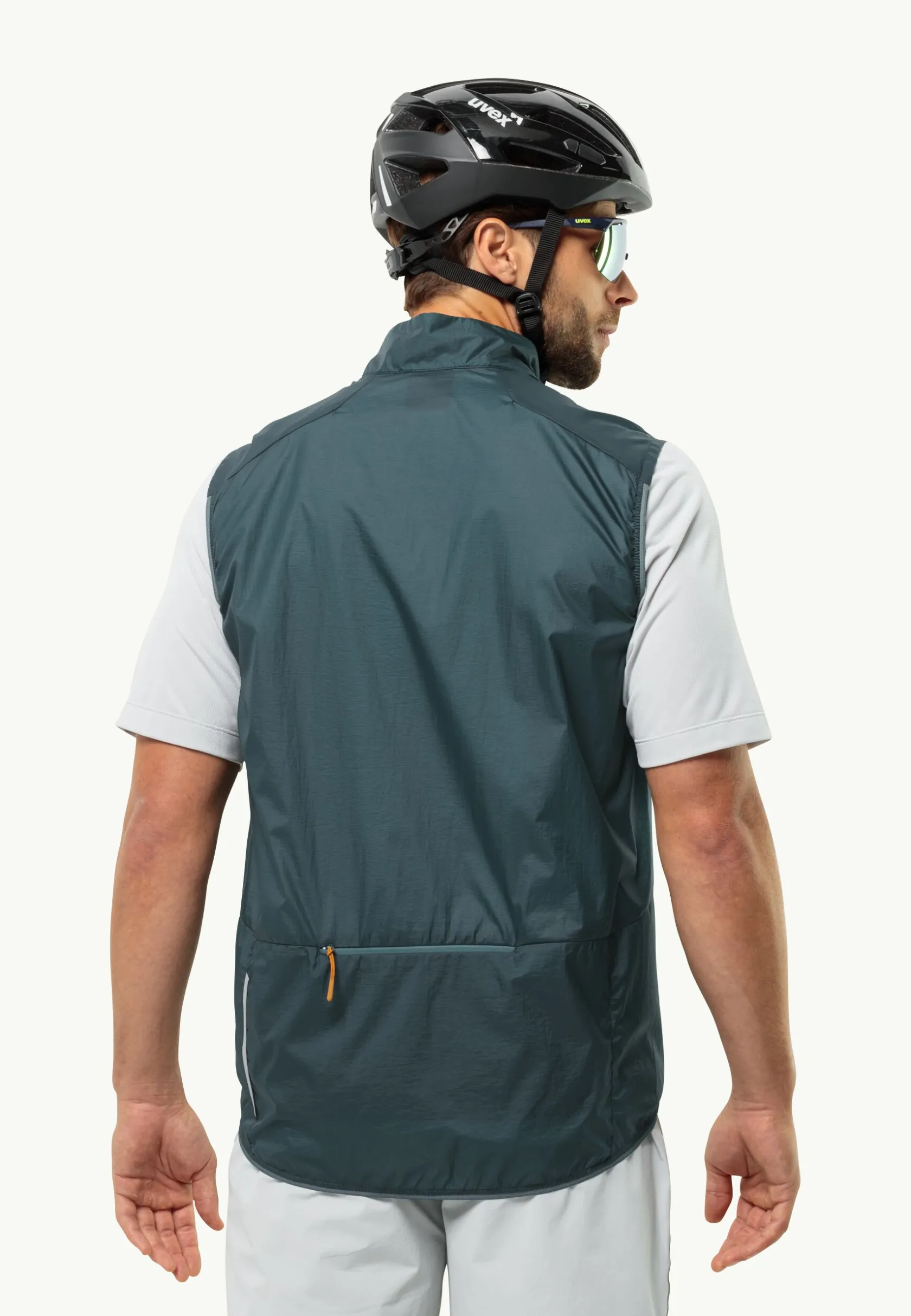 Jack Wolfskin Faire Du Vélo|Vestes Intermédiaires-Gravex Wind Vest M Emerald