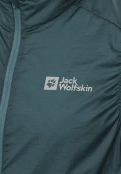 Jack Wolfskin Faire Du Vélo|Vestes Intermédiaires-Gravex Wind Vest M Emerald