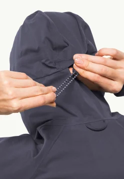 Jack Wolfskin Randonnée|Vestes Intermédiaires-Highest Peak Jacket W Graphite