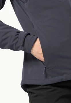 Jack Wolfskin Randonnée|Vestes Intermédiaires-Highest Peak Jacket W Graphite
