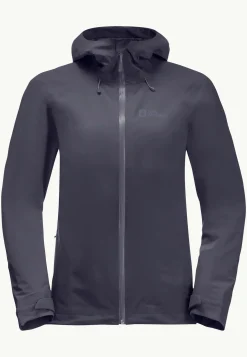 Jack Wolfskin Randonnée|Vestes Intermédiaires-Highest Peak Jacket W Graphite