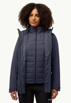 Jack Wolfskin Vestes D'Hiver|Vestes 3-En-1-Hunberg 3in1 Jkt W