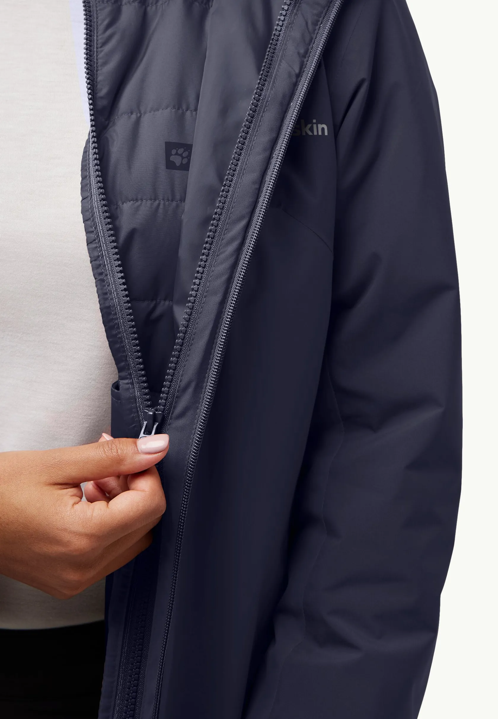 Jack Wolfskin Vestes D'Hiver|Vestes 3-En-1-Hunberg 3in1 Jkt W