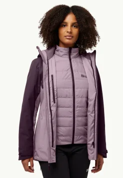 Jack Wolfskin Vestes D'Hiver|Vestes 3-En-1-Hunberg 3in1 Jkt W
