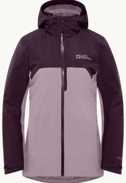 Jack Wolfskin Vestes D'Hiver|Vestes 3-En-1-Hunberg 3in1 Jkt W