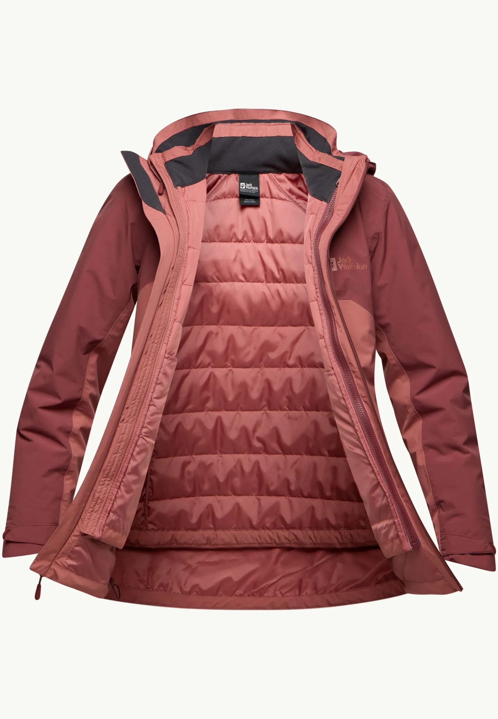 Jack Wolfskin Vestes D'Hiver|Vestes 3-En-1-Hunberg 3in1 Jkt W