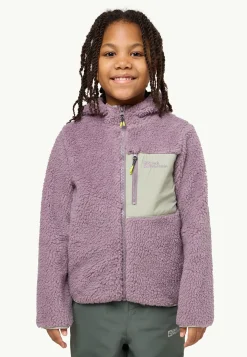 Jack Wolfskin Vestes Intermédiaires|Polaire-Ice Curl Hood Jacket K
