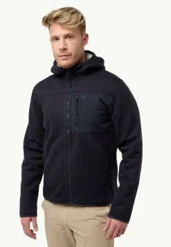 Jack Wolfskin Polaire|Vestes En Polaire-Kaminfeuer Hooded Jkt M
