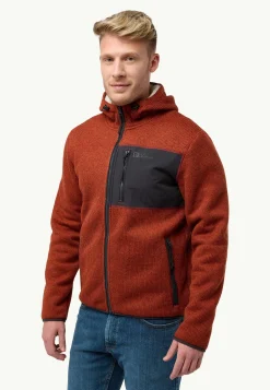 Jack Wolfskin Polaire|Vestes En Polaire-Kaminfeuer Hooded Jkt M