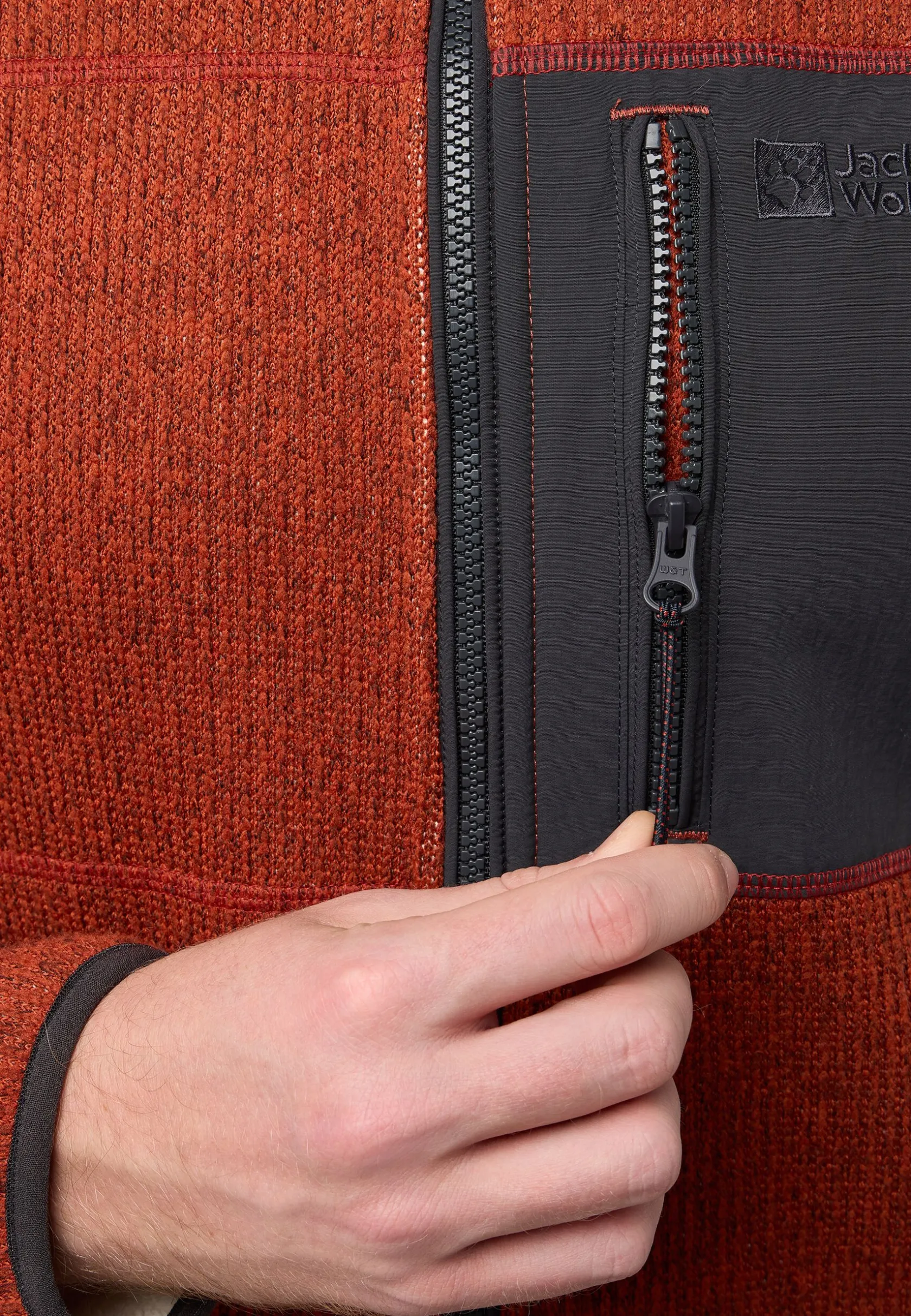 Jack Wolfskin Polaire|Vestes En Polaire-Kaminfeuer Hooded Jkt M