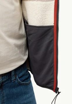 Jack Wolfskin Polaire|Vestes En Polaire-Kaminfeuer Hooded Jkt M