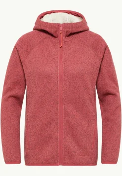Jack Wolfskin Polaire|Couches Intermédiaires & Vestes En Polaire-Kaminfeuer Hooded Jkt W