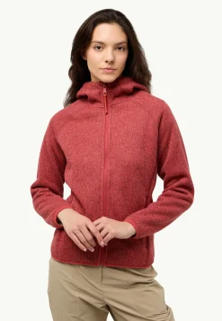 Jack Wolfskin Polaire|Couches Intermédiaires & Vestes En Polaire-Kaminfeuer Hooded Jkt W