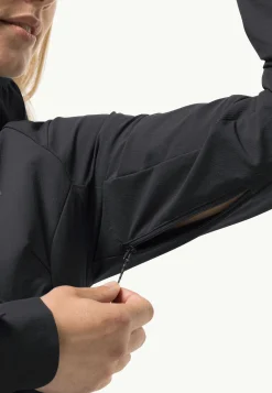 Jack Wolfskin Trekking|Vestes Coupe-Vent-Kammweg Jkt W black