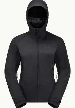 Jack Wolfskin Trekking|Vestes Coupe-Vent-Kammweg Jkt W black