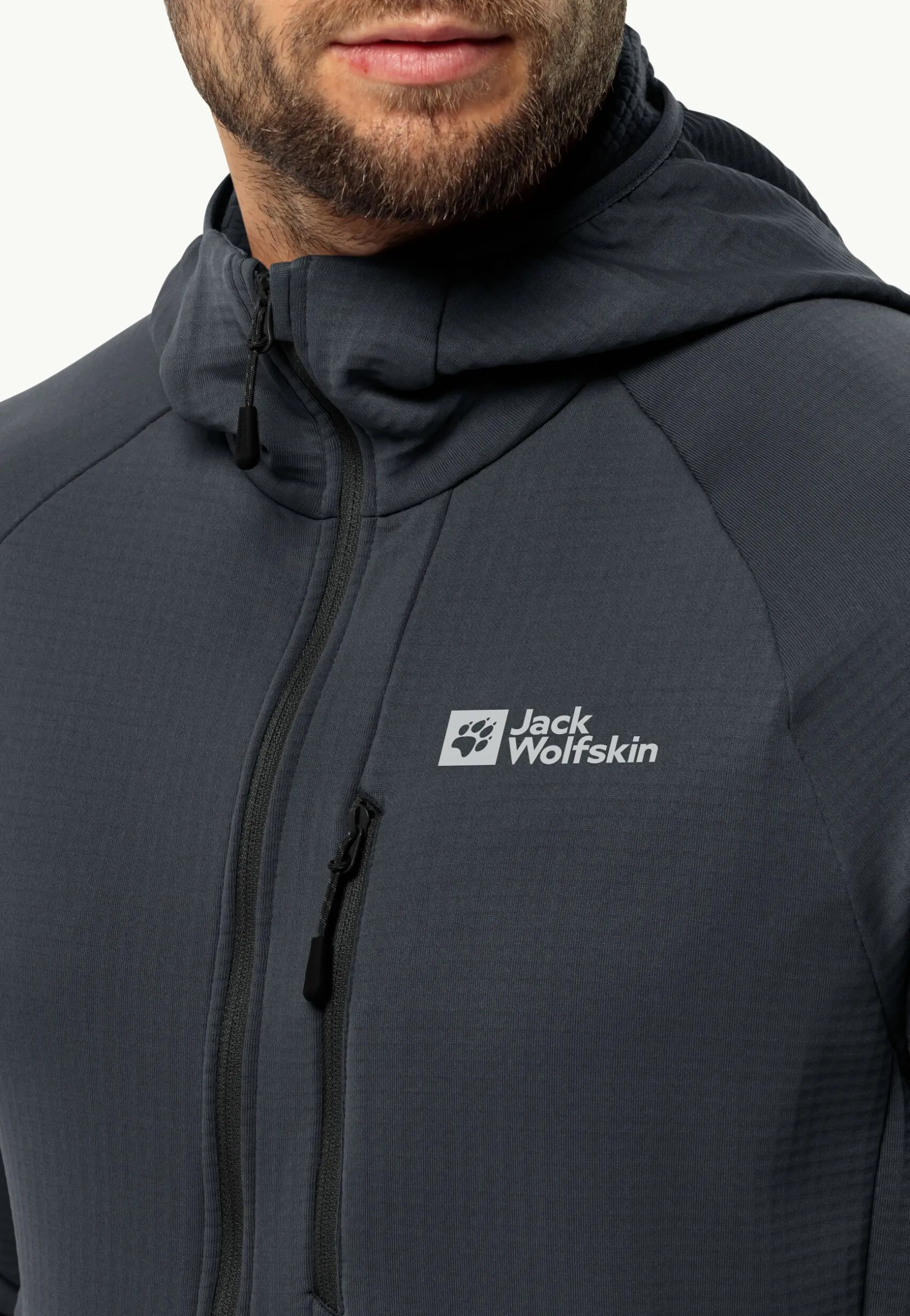 Jack Wolfskin Randonnée|Vestes Intermédiaires-Kolbenberg Hooded Fz M