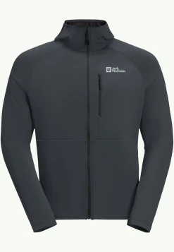 Jack Wolfskin Randonnée|Vestes Intermédiaires-Kolbenberg Hooded Fz M