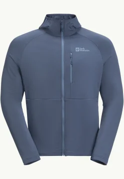 Jack Wolfskin Randonnée|Vestes Intermédiaires-Kolbenberg Hooded Fz M