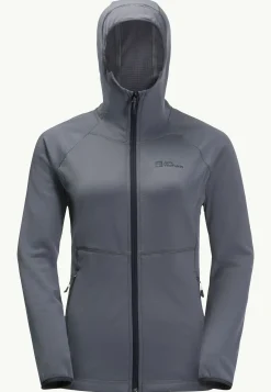 Jack Wolfskin Randonnée|Polaire-Kolbenberg Hooded Fz W