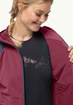 Jack Wolfskin Randonnée|Polaire-Kolbenberg Hooded Fz W