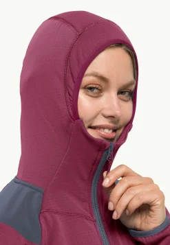 Jack Wolfskin Randonnée|Polaire-Kolbenberg Hooded Fz W