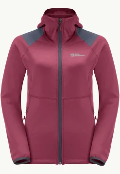 Jack Wolfskin Randonnée|Polaire-Kolbenberg Hooded Fz W