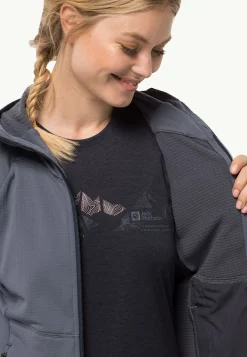 Jack Wolfskin Randonnée|Polaire-Kolbenberg Hooded Fz W