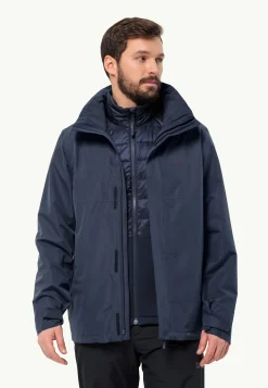 Jack Wolfskin Randonnée|Vestes Intermédiaires-Luntal 3in1 Jkt M