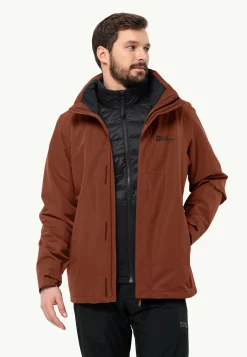 Jack Wolfskin Randonnée|Vestes Intermédiaires-Luntal 3in1 Jkt M