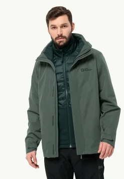 Jack Wolfskin Randonnée|Vestes Intermédiaires-Luntal 3in1 Jkt M
