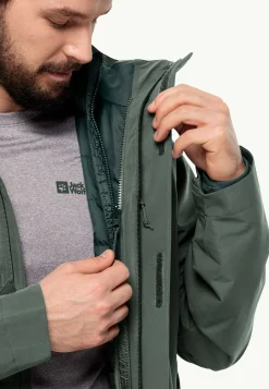Jack Wolfskin Randonnée|Vestes Intermédiaires-Luntal 3in1 Jkt M