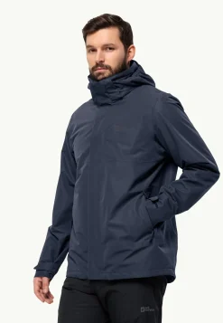 Jack Wolfskin Randonnée|Vestes Intermédiaires-Luntal 3in1 Jkt M