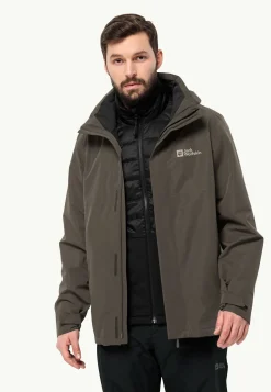 Jack Wolfskin Randonnée|Vestes Intermédiaires-Luntal 3in1 Jkt M