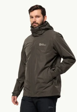 Jack Wolfskin Randonnée|Vestes Intermédiaires-Luntal 3in1 Jkt M