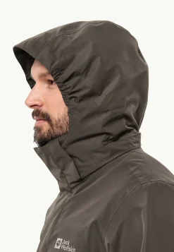 Jack Wolfskin Randonnée|Vestes Intermédiaires-Luntal 3in1 Jkt M