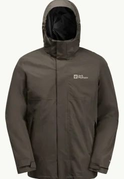 Jack Wolfskin Randonnée|Vestes Intermédiaires-Luntal 3in1 Jkt M