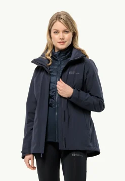 Jack Wolfskin Randonnée|Vestes Intermédiaires-Luntal 3in1 Jkt W