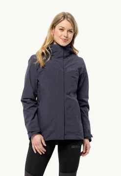 Jack Wolfskin Randonnée|Vestes Intermédiaires-Luntal 3in1 Jkt W
