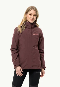 Jack Wolfskin Randonnée|Vestes Intermédiaires-Luntal 3in1 Jkt W