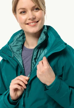 Jack Wolfskin Randonnée|Vestes Intermédiaires-Luntal 3in1 Jkt W