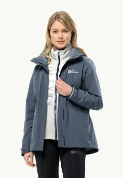 Jack Wolfskin Randonnée|Vestes Intermédiaires-Luntal 3in1 Jkt W