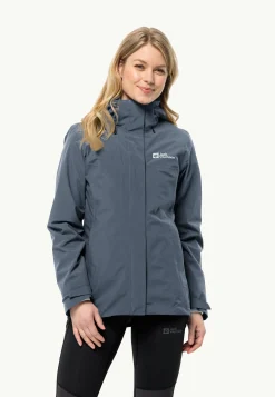 Jack Wolfskin Randonnée|Vestes Intermédiaires-Luntal 3in1 Jkt W