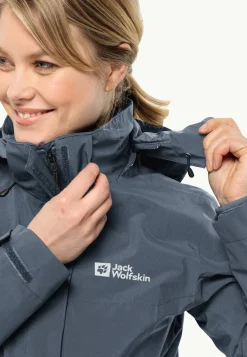 Jack Wolfskin Randonnée|Vestes Intermédiaires-Luntal 3in1 Jkt W