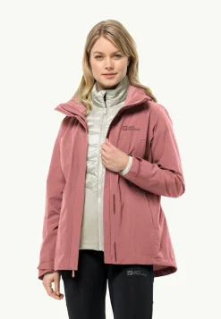 Jack Wolfskin Randonnée|Vestes Intermédiaires-Luntal 3in1 Jkt W