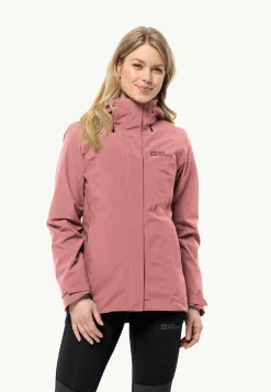 Jack Wolfskin Randonnée|Vestes Intermédiaires-Luntal 3in1 Jkt W