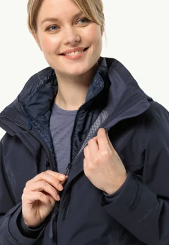 Jack Wolfskin Randonnée|Vestes Intermédiaires-Luntal 3in1 Jkt W