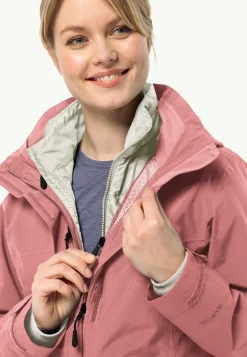 Jack Wolfskin Randonnée|Vestes Intermédiaires-Luntal 3in1 Jkt W